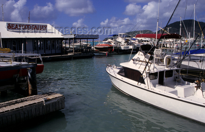 saint-martin47: Philipsburg, Sint Maarten, Netherlands Antilles: seafood restaurant at the port, on the Great Bay - Leeward islands, Caribbean - photo by S.Dona' - (c) Travel-Images.com - Stock Photography agency - Image Bank