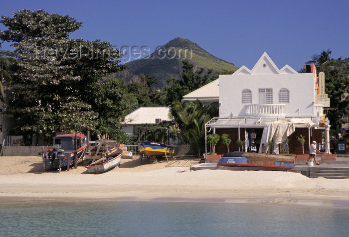 saint-martin49: Philipsburg, Sint Maarten, Netherlands Antilles: house and boats on the waterfront - looking inland - photo by S.Dona' - (c) Travel-Images.com - Stock Photography agency - Image Bank
