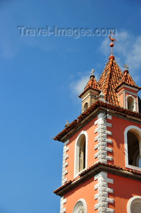 sao-tome190: Pantufo, Água Grande district, São Tomé and Príncipe / STP: bell tower at St Peter's chapel / torre sineira da Capela de São Pedro - arquitectura do Ultramar Português - photo by M.Torres - (c) Travel-Images.com - Stock Photography agency - Image Bank