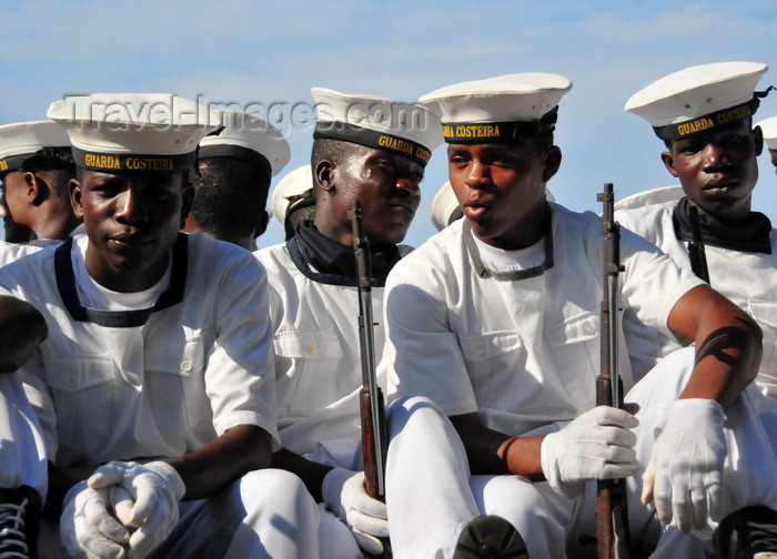 sao-tome272: São Tomé, São Tomé and Príncipe / STP: sailors of the coast guard / marinheiros da guarda costeira - photo by M.Torres - (c) Travel-Images.com - Stock Photography agency - Image Bank