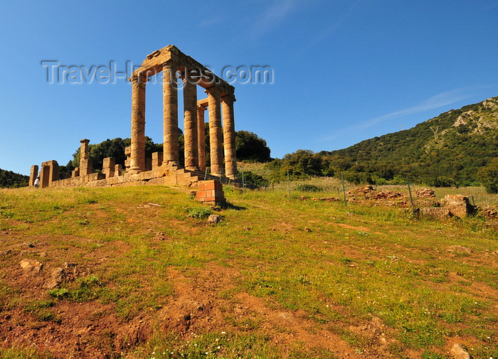 sardinia112: Sant'Angelo, Fluminimaggiore, Sardinia / Sardegna / Sardigna: Punic-Roman temple of Antas - built on a limestone outcrop laready sacred for the nuragic civilization - photo by M.Torres - (c) Travel-Images.com - Stock Photography agency - Image Bank