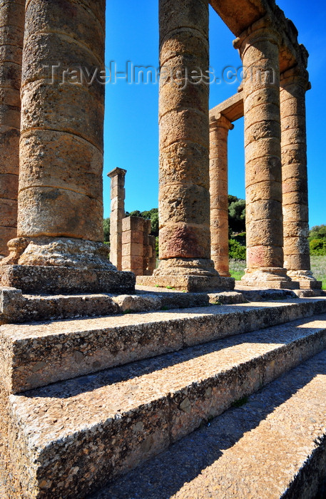 sardinia115: Sant'Angelo, Fluminimaggiore, Sardinia / Sardegna / Sardigna: Punic-Roman temple of Antas - stairs lead to the tetrastyle pronaos - photo by M.Torres - (c) Travel-Images.com - Stock Photography agency - Image Bank