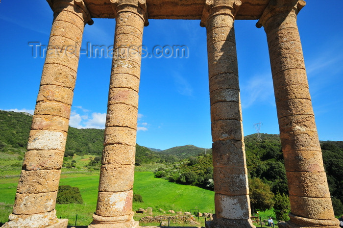 sardinia120: Sant'Angelo, Fluminimaggiore, Sardinia / Sardegna / Sardigna: Punic-Roman temple of Antas - tetrastyle portico - photo by M.Torres - (c) Travel-Images.com - Stock Photography agency - Image Bank