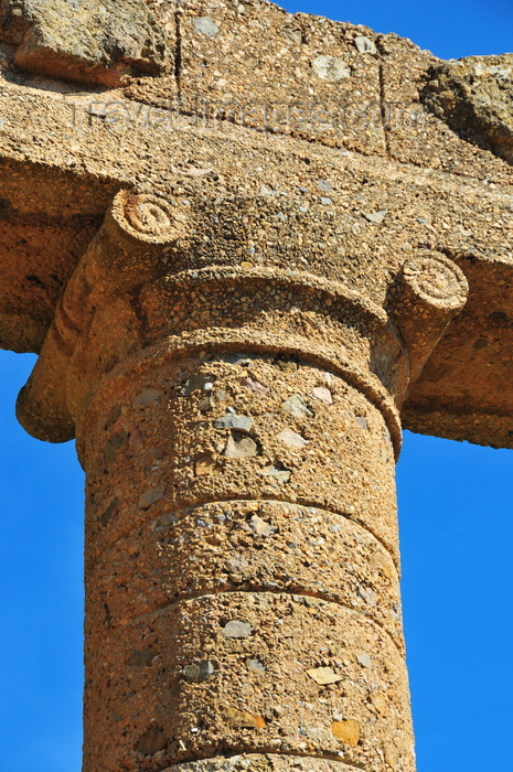 sardinia121: Sant'Angelo, Fluminimaggiore, Sardinia / Sardegna / Sardigna: Punic-Roman temple of Antas - capital of an 8 meter tall Ionic column - photo by M.Torres - (c) Travel-Images.com - Stock Photography agency - Image Bank