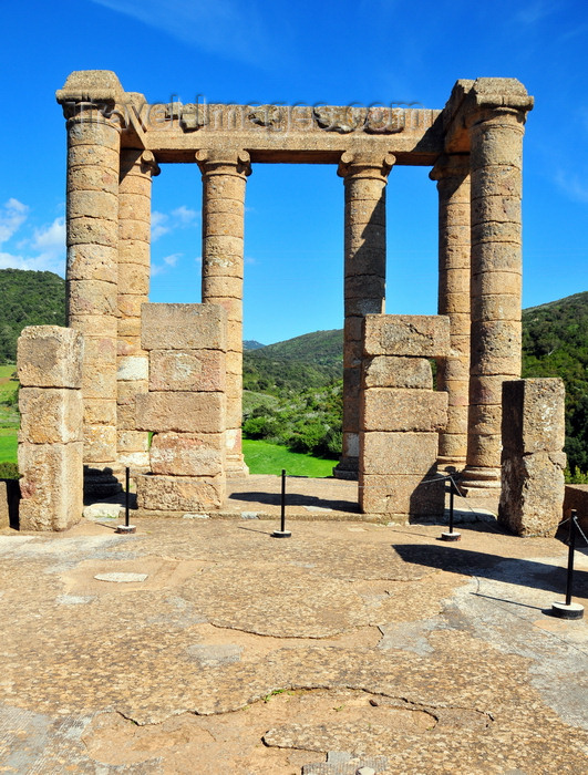 sardinia122: Sant'Angelo, Fluminimaggiore, Sardinia / Sardegna / Sardigna: Punic-Roman temple of Antas - view from the interior - sacred cell built over Carthaginian remains - photo by M.Torres - (c) Travel-Images.com - Stock Photography agency - Image Bank