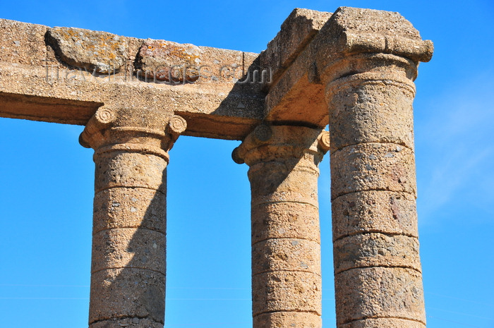 sardinia123: Sant'Angelo, Fluminimaggiore, Sardinia / Sardegna / Sardigna: Punic-Roman temple of Antas - Ionic columns of the pronaos - the entablature survives, but the pediment is gone - photo by M.Torres - (c) Travel-Images.com - Stock Photography agency - Image Bank