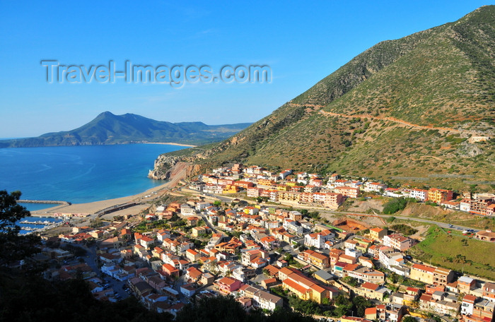 sardinia138: Buggerru, Sardinia / Sardegna / Sardigna: the town is built along a gorge ending in the small harbour - photo by M.Torres - (c) Travel-Images.com - Stock Photography agency - Image Bank