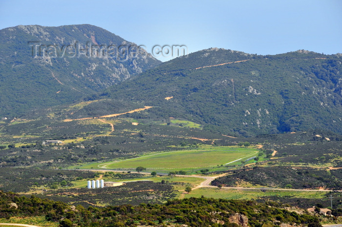 sardinia17: Dorgalia / Durgàli, Nuoro province, Sardinia/ Sardegna / Sardigna: equestrian grounds - view from the SS125 road - Strada statale 125 - Via Orientale Sarda - photo by M.Torres - (c) Travel-Images.com - Stock Photography agency - Image Bank