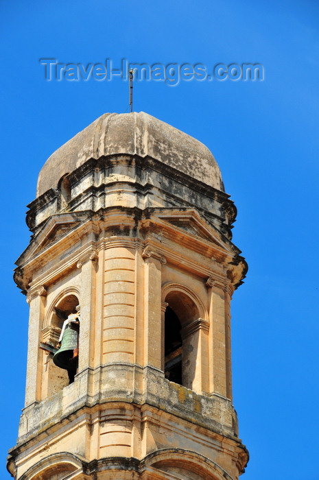 sardinia197: Sassari / Tàthari , Sassari province, Sardinia / Sardegna / Sardigna: bell tower - church of San Giuseppe - modeled on the tower designed by Salvatore Calvia for the Santa Caterina church in Mores - Via Giorgio Asproni - photo by M.Torres - (c) Travel-Images.com - Stock Photography agency - Image Bank