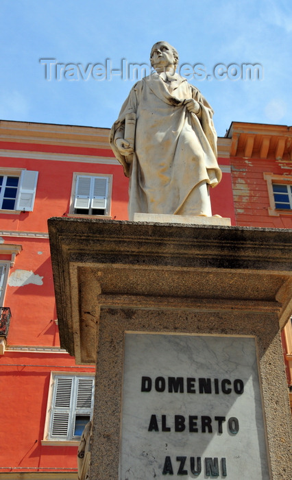 sardinia207: Sassari / Tàthari , Sassari province, Sardinia / Sardegna / Sardigna: statue of Domenico Alberto Azuni, jurist and author born in Sassari - Pizza Azuni - photo by M.Torres - (c) Travel-Images.com - Stock Photography agency - Image Bank