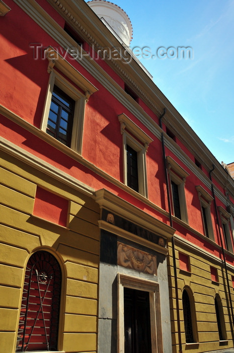 sardinia216: Sassari / Tàthari , Sassari province, Sardinia / Sardegna / Sardigna: municipal theatre - Teatro Civico - façade on Via Sebastiano Satta - architect Giuseppe Cominotti - photo by M.Torres - (c) Travel-Images.com - Stock Photography agency - Image Bank