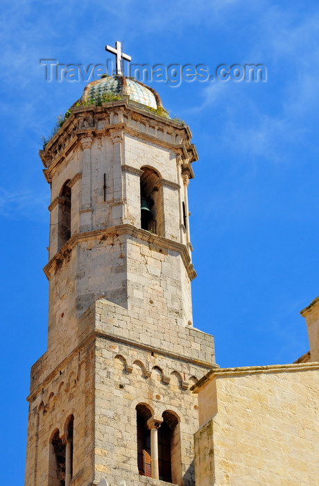 sardinia219: Sassari / Tàthari , Sassari province, Sardinia / Sardegna / Sardigna: Cathedral of St. Nicholas of Bari - Romanesque bell tower - photo by M.Torres - (c) Travel-Images.com - Stock Photography agency - Image Bank