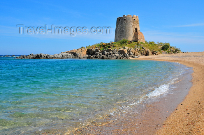 sardinia23: Bari Sardo, Ogliastra province, Sardinia / Sardegna / Sardigna: Torre di Bari - Aragonese tower on a small isthmus - photo by M.Torres - (c) Travel-Images.com - Stock Photography agency - Image Bank