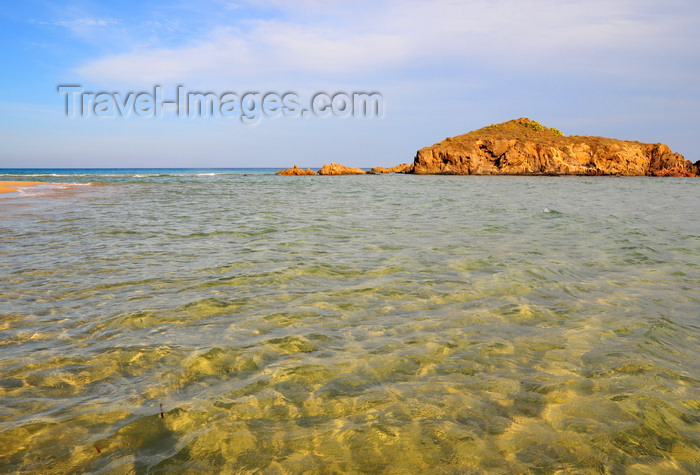 sardinia238: Baia di Chia, Domus de Maria municipality, Cagliari province, Sardinia / Sardegna / Sardigna: beach on the  Golfo degli Angeli - limpid sea - photo by M.Torres - (c) Travel-Images.com - Stock Photography agency - Image Bank