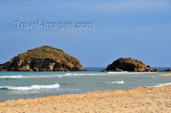 sardinia241: Baia di Chia, Domus de Maria municipality, Cagliari province, Sardinia / Sardegna / Sardigna: beach and islets - photo by M.Torres - (c) Travel-Images.com - Stock Photography agency - Image Bank