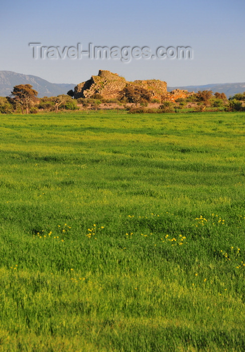 sardinia267: Orroli / Arròli municipality, Cagliari province, Sardinia / Sardegna / Sardigna: nuraghe Arrubiu - fiver tower complex on the Pranu 'e Muru plateau - basalt covered with lichen - Sarcidano sub-region - photo by M.Torres - (c) Travel-Images.com - Stock Photography agency - Image Bank