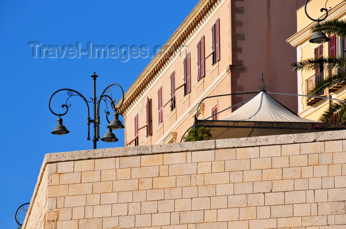 sardinia295: Cagliari, Sardinia / Sardegna / Sardigna: under Santa Croce bastion - view from Via Cammino Nuovo - quartiere Castello - photo by M.Torres - (c) Travel-Images.com - Stock Photography agency - Image Bank