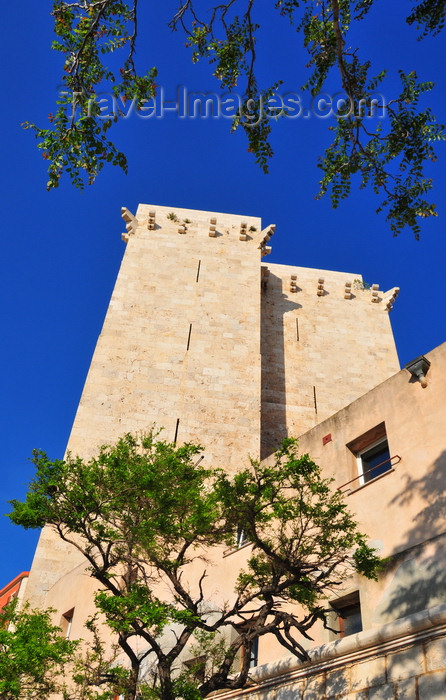 sardinia298: Cagliari, Sardinia / Sardegna / Sardigna: Elephant Tower - designed by the Sardinian engineer Giovanni Capula - Torre dell'Elefante - quartiere Castello - photo by M.Torres - (c) Travel-Images.com - Stock Photography agency - Image Bank