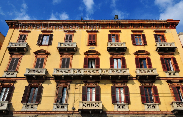 sardinia340: Cagliari, Sardinia / Sardegna / Sardigna: Palazzo Garzia - Via Roma, between Via Napoli and Via Barcellona - quartiere Marina - photo by M.Torres - (c) Travel-Images.com - Stock Photography agency - Image Bank