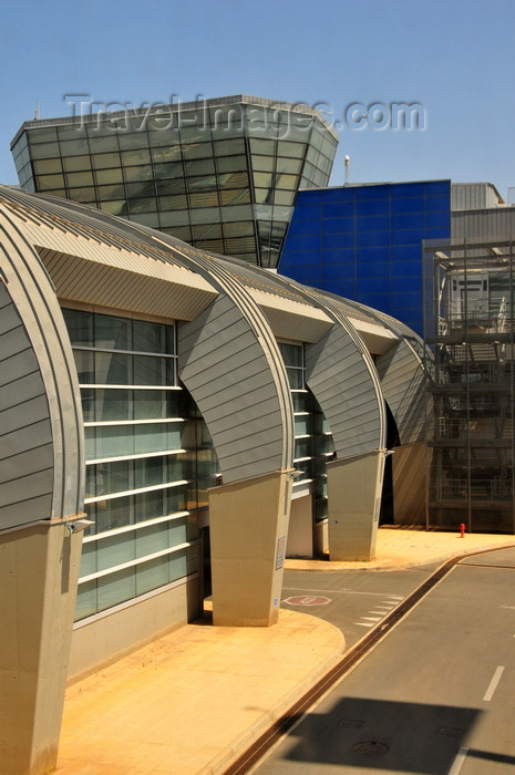 sardinia378: Cagliari, Sardinia / Sardegna / Sardigna: terminal at Cagliari-Elmas Airport - airside - architect Enrico Santulli - CAG - Aeroporto Mario Mameli di Cagliari Elmas - photo by M.Torres - (c) Travel-Images.com - Stock Photography agency - Image Bank