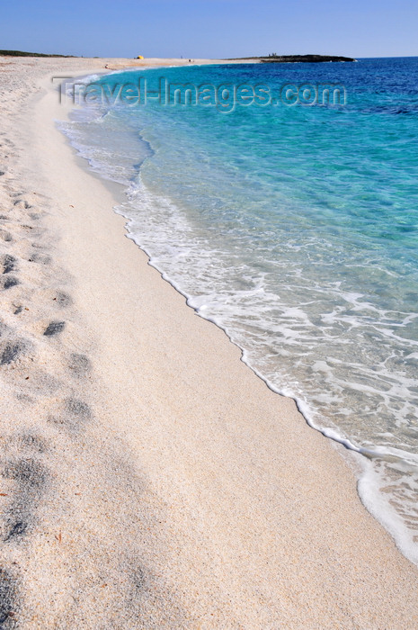 sardinia50: San Giovanni di Sinis, Oristano province, Sardinia / Sardegna / Sardigna: pure white sand beach on the Sinis peninsula - Mediterranean sea - photo by M.Torres - (c) Travel-Images.com - Stock Photography agency - Image Bank