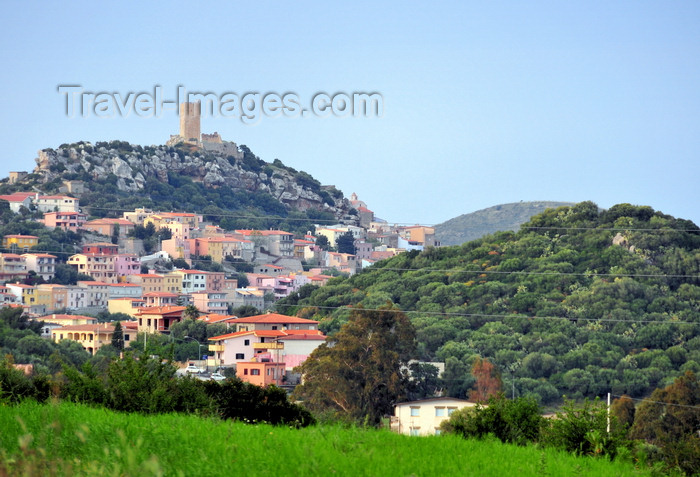 sardinia6: Posada / Pasada, Nuoro province, Sardinia / Sardegna / Sardigna: the town and the castle - Castello della Fava - photo by M.Torres - (c) Travel-Images.com - Stock Photography agency - Image Bank