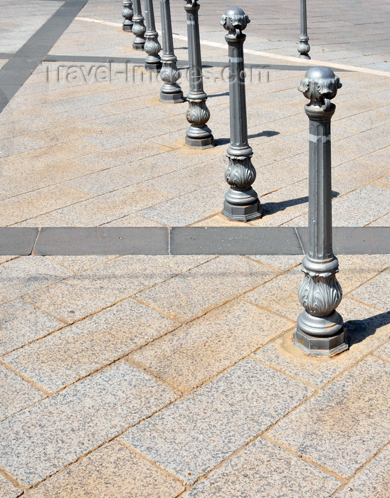 sardinia78: Tuili, Medio Campidano province, Sardinia / Sardegna / Sardigna: pillars for pedestrian protection - photo by M.Torres - (c) Travel-Images.com - Stock Photography agency - Image Bank