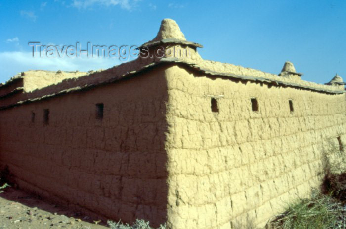 saudi-arabia19: Saudi Arabia - Asir province - Abha: mud raparts (photo by F.Rigaud) - (c) Travel-Images.com - Stock Photography agency - Image Bank