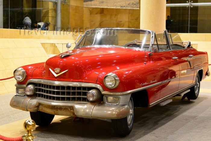 saudi-arabia207: Riyadh, Saudi Arabia: red Cadillac Special 1953, custom convertible sedan, adapted in Italy by Ghia for King Ibn Saud - King Abdul Aziz Memorial Hall - photo by M.Torres - (c) Travel-Images.com - Stock Photography agency - Image Bank