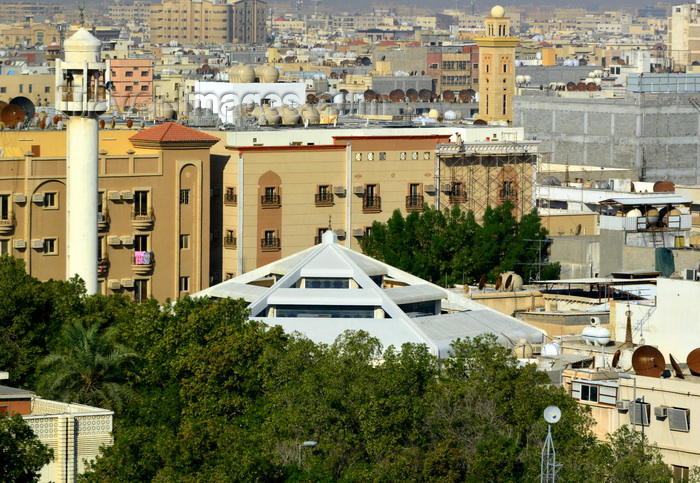 saudi-arabia227: Dammam, Eastern Province, Saudi Arabia: Mosque of Mohammad Ibn Al-Qasim and Damman skyline - Prince Sultan Bin Abdulaziz Street - photo by M.Torres - (c) Travel-Images.com - Stock Photography agency - Image Bank