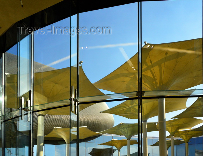 saudi-arabia251: Dhahran, Eastern Province, Saudi Arabia: patio with tensile structures at the King Abdulaziz Center for World Culture (Ithra) - photo by M.Torres - (c) Travel-Images.com - Stock Photography agency - Image Bank