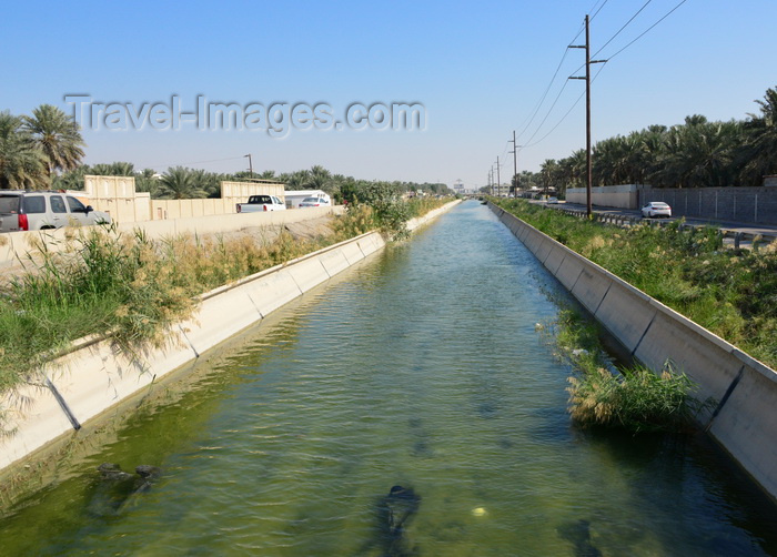 saudi-arabia61: Al-Ahsa Oasis, Al-Hofuf, Al-Ahsa Governorate, Eastern Province, Saudi Arabia: irrigation canal and date palm groves - Cultural Landscape of Al-Hasa Oasis, UNESCO World Heritage site - photo by M.Torres - (c) Travel-Images.com - Stock Photography agency - Image Bank