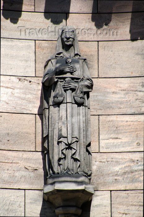 scot146: Scotland - Edinburgh: Statue of Lady Justice found in the Crown Square - photo by C.McEachern - (c) Travel-Images.com - Stock Photography agency - Image Bank