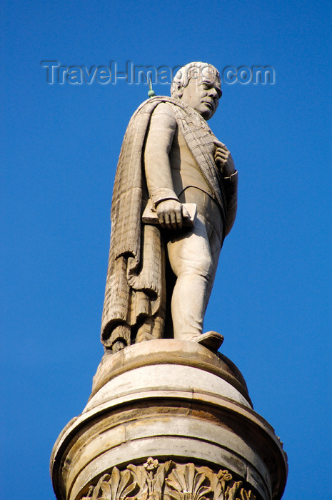 scot153: Scotland - Glasgow - Sir Walter Scott atop his column in George Square - photo by C.McEachern - (c) Travel-Images.com - Stock Photography agency - Image Bank