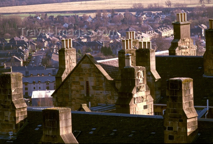 scot35: Scotland - Stirling (County Stirling): roofs and chimneys - photo by F.Rigaud - (c) Travel-Images.com - Stock Photography agency - Image Bank