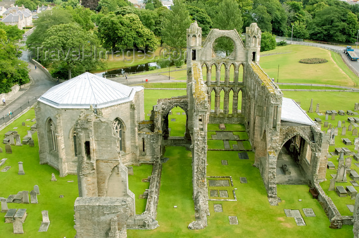scot92: Scotland - Elgin - Moray council - Grampian region - Elgin Cathedral known as the lantern of the north - Construction began in mid 1200 after the Pope gave permission for the see to be transferred to Elgin in the Diocese of Moray - photo by C. McEachern - (c) Travel-Images.com - Stock Photography agency - Image Bank