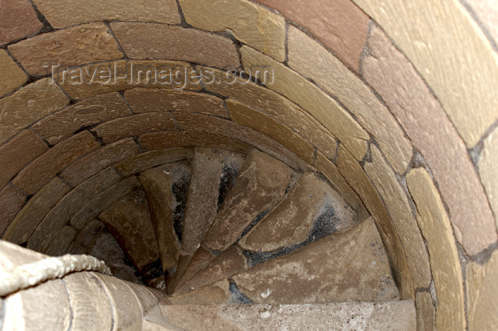 scot95: Jedburgh, Borders, Scotland: the Abbey - spiral stairway - photo by C.McEachern - (c) Travel-Images.com - Stock Photography agency - Image Bank