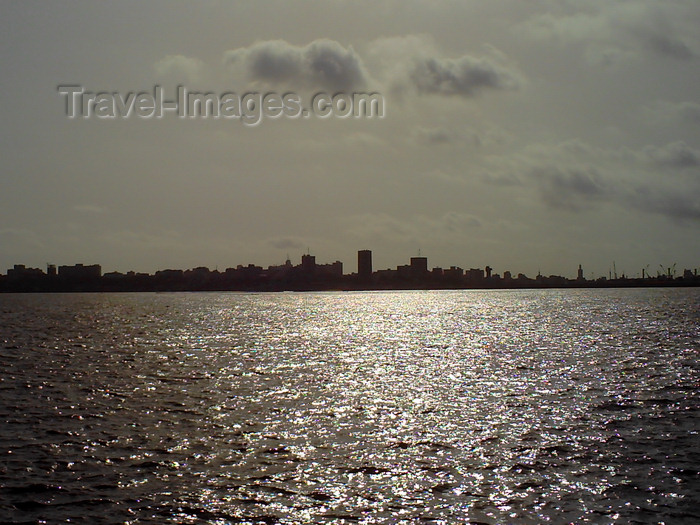 senegal120: Dakar, Senegal: silhouette of Dakar in the afternoon - urban skyline seen from Ile de Gorée - photo by T.Trenchard - (c) Travel-Images.com - Stock Photography agency - Image Bank