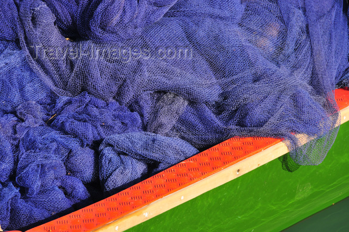 seychelles104: Mahe, Seychelles: Bel Ombre - fishing nets on a boat - photo by M.Torres - (c) Travel-Images.com - Stock Photography agency - Image Bank