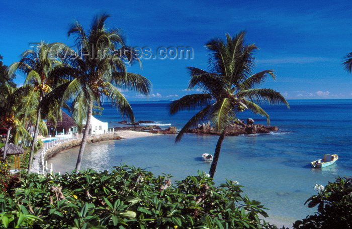 seychelles26: Mahe island, Seychelles: Bel Ombre - Fisherman's Cove - view from hotel Le Meridien - photo by F.Rigaud - (c) Travel-Images.com - Stock Photography agency - Image Bank