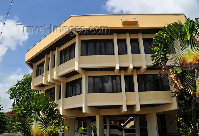 seychelles4: Mahe, Seychelles: Victoria - Independence house - corner of Independence Avenue - and 5th of June Avenue - photo by M.Torres - (c) Travel-Images.com - Stock Photography agency - Image Bank