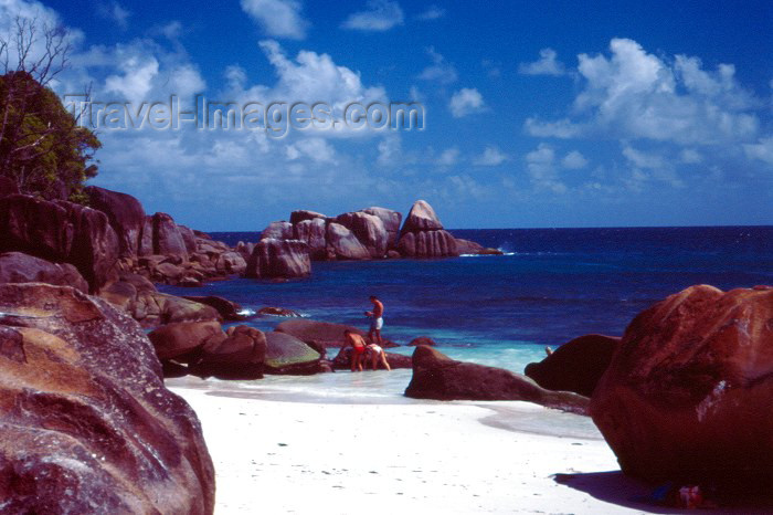 seychelles7: Seychelles - Mahe island: Anse Takamaka - beach - photo by F.Rigaud - (c) Travel-Images.com - Stock Photography agency - Image Bank