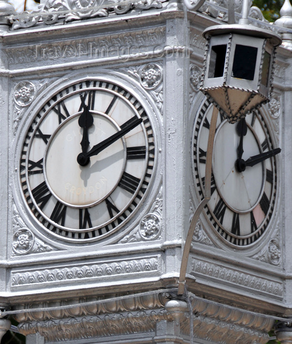 seychelles80: Mahe, Seychelles: Victoria - the clock tower - detail of the clock face - photo by M.Torres - (c) Travel-Images.com - Stock Photography agency - Image Bank