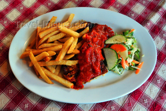 seychelles85: Mahe, Seychelles: Victoria - Creole cuisine - tuna with spicy sauce - photo by M.Torres - (c) Travel-Images.com - Stock Photography agency - Image Bank