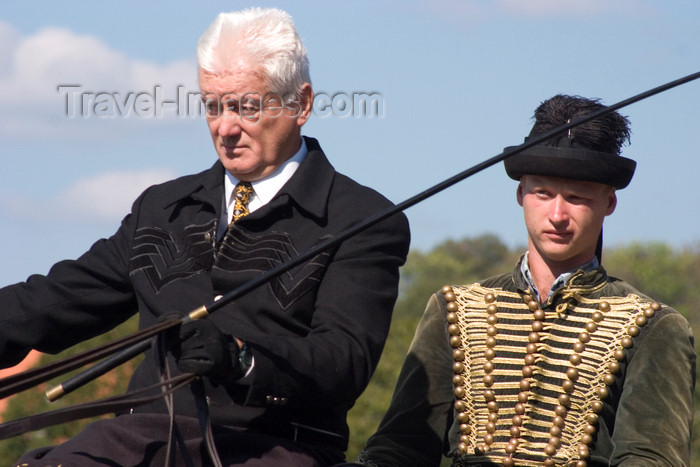 slovenia134: Slovenia - Lipica / Lipizza - Goriska region: Lipica stud farm - Combined driving event - old world gentleman driving a britzka - photo by I.Middleton - (c) Travel-Images.com - Stock Photography agency - Image Bank