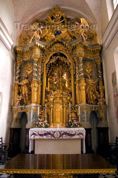 slovenia176: Slovenia - altar - interior of the island church on Lake Bled - photo by I.Middleton - (c) Travel-Images.com - Stock Photography agency - Image Bank