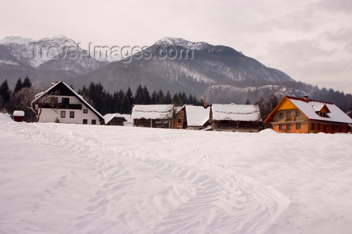 slovenia207: Slovenia - View of mountains from Ribcev Laz village, Bohinj - photo by I.Middleton - (c) Travel-Images.com - Stock Photography agency - Image Bank