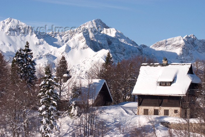 slovenia264: Slovenia - houses in Vogel Mountain - photo by I.Middleton - (c) Travel-Images.com - Stock Photography agency - Image Bank