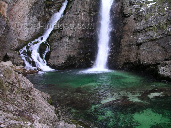 slovenia29: Slovenia - Bohinj / Wochein - Upper Carniola / Gorenjska region: Savica waterfalls in the Julian Alps - Slap Savica - photo by R.Wallace - (c) Travel-Images.com - Stock Photography agency - Image Bank