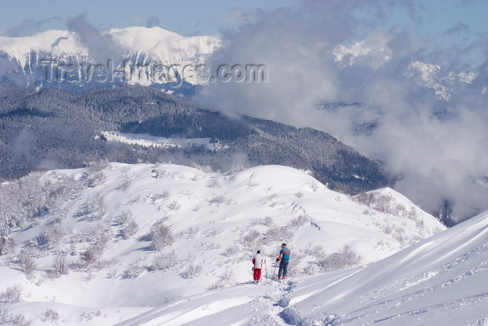 slovenia290: Slovenia - soft snow on Vogel mountain in Bohinj - photo by I.Middleton - (c) Travel-Images.com - Stock Photography agency - Image Bank